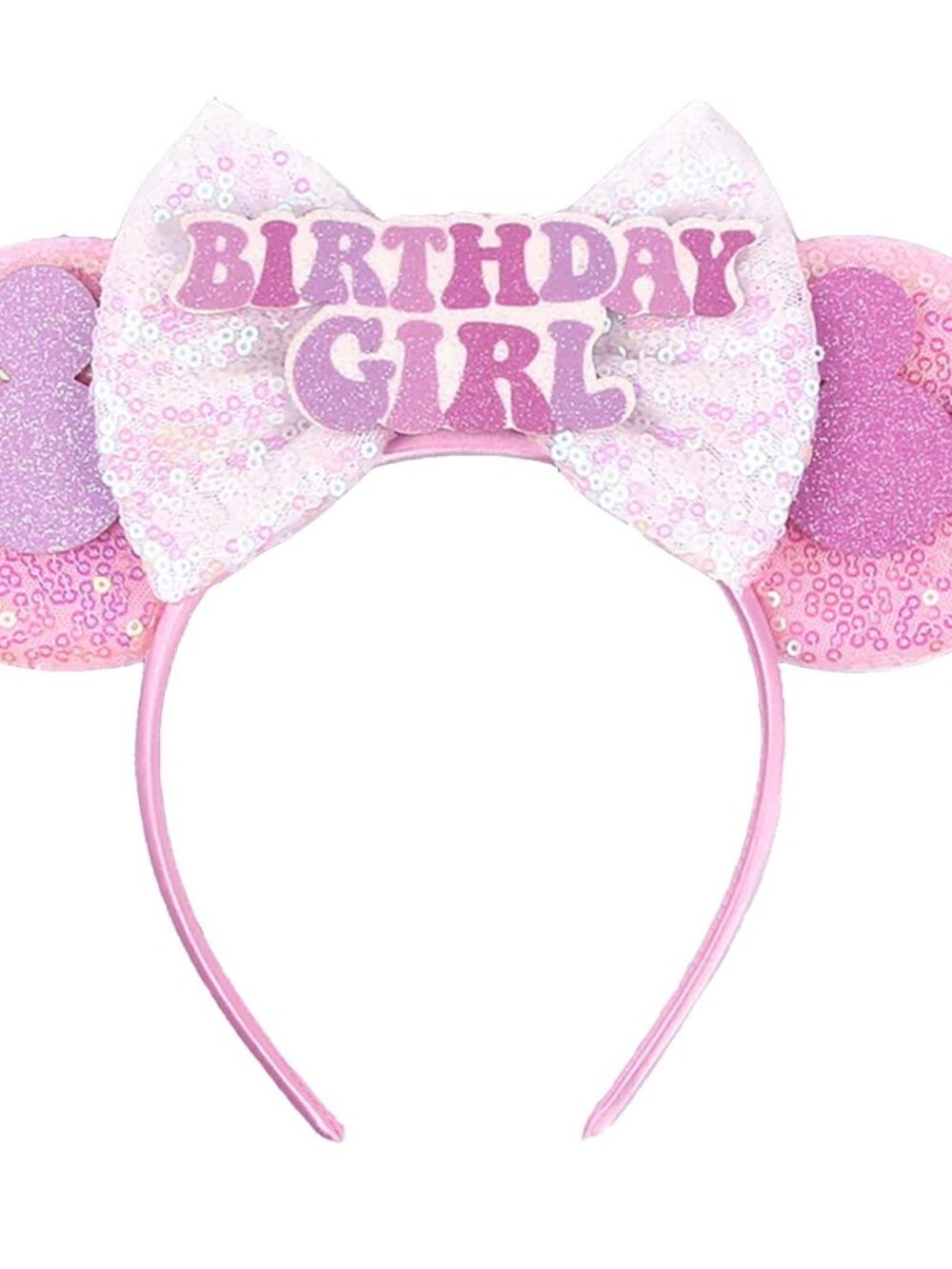 Mouse Ears Headband, Pink Birthday Party Mouse ears Hairband, Birthday Gifts for